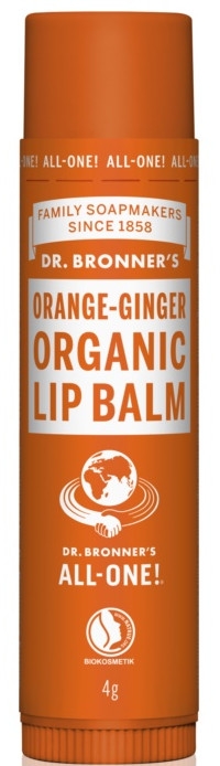 Balsam do ust Pomarańcza i imbir - Dr Bronner’s Orange & Ginger Lip Balm — Zdjęcie N1