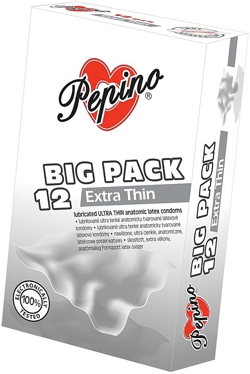 Prezerwatywy, 12 sztuk - Pepino Extra Thin — Zdjęcie N1