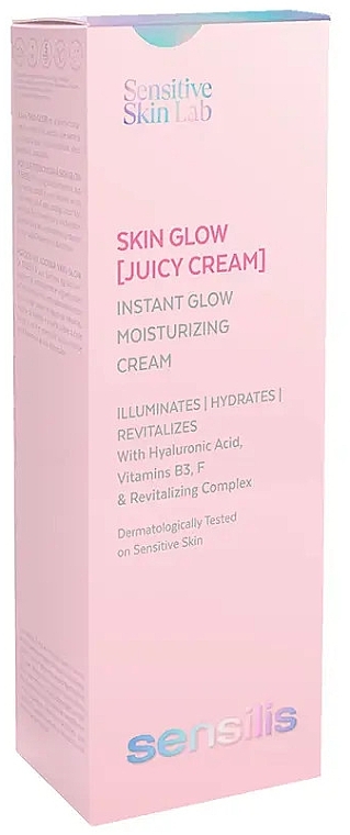 Nawilżający krem do twarzy - Sensilis Skin Glow Juicy Moisturizing Cream — Zdjęcie N2