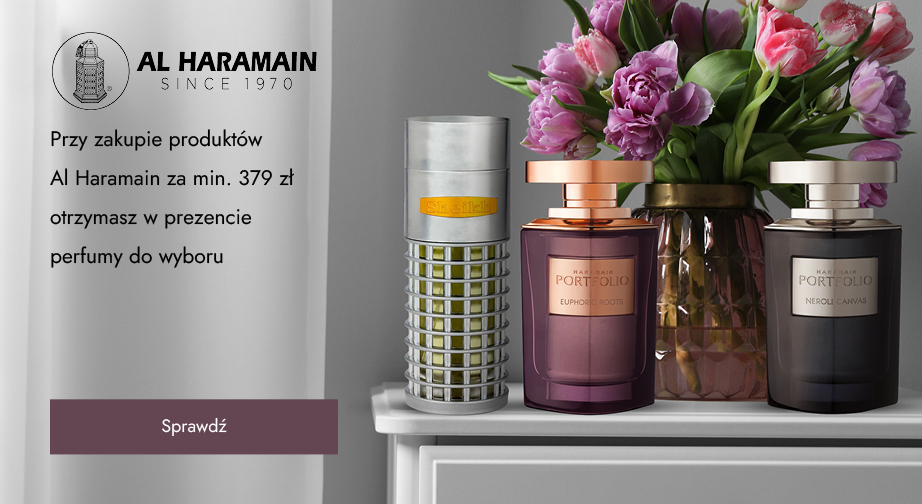 Przy zakupie produktów Al Haramain za min. 379 zł otrzymasz w prezencie perfumy do wyboru.