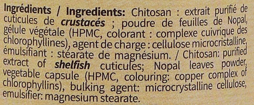 Suplement diety Chitosan - Institut Claude Bell Chitosan The Fat Magnet — Zdjęcie N2