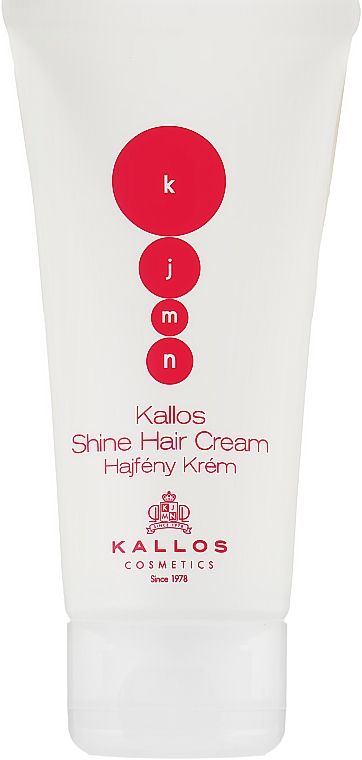 Nabłyszczający krem do włosów - Kallos Cosmetics KJMN Shine Hair Cream