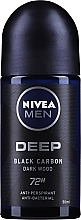 Antybakteryjny antyperspirant w kulce z aktywnym węglem dla mężczyzn - NIVEA MEN Deep Dry & Clean Feel Antiperspirant — Zdjęcie N1