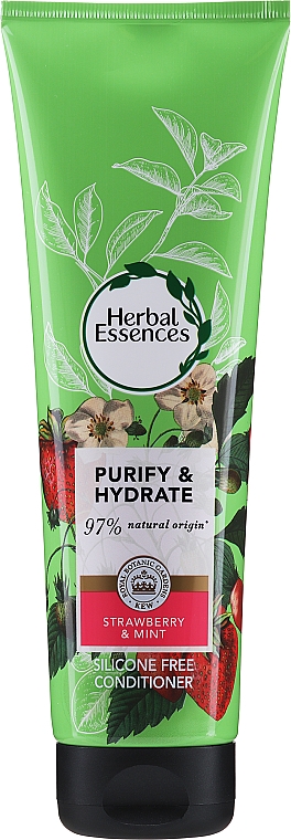 Odżywka oczyszczająco-nawilżająca do włosów Truskawka i mięta - Herbal Essences Purify & Hydrate Strawberry & Mint