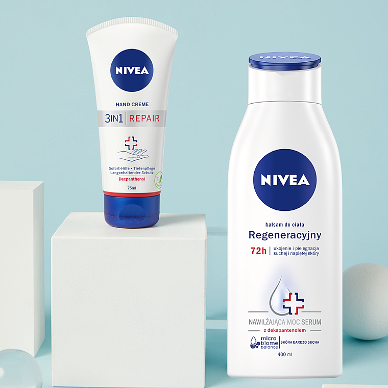 NIVEA Body Lotion - Regeneracyjny balsam do ciała Ukojenie i pielęgnacja do  skóry bardzo suchej