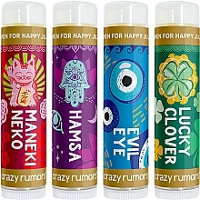 Zestaw balsamów do ust - Crazy Rumors Happy Juju (lip/balm/4x4.25g) — Zdjęcie N2