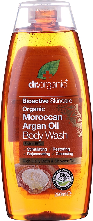 Żel do mycia ciała z organicznym olejem arganowym - Dr Organic Moroccan Argan Oil Body Wash — Zdjęcie N1