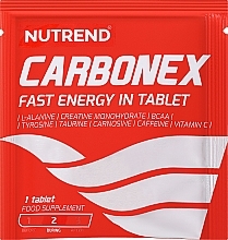 Energetyk, tabletki - Nutrend Carbonex — Zdjęcie N2