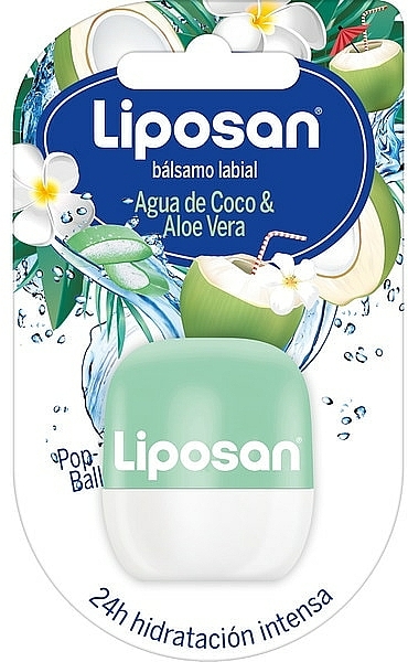 Balsam do ust Woda kokosowa i aloes - Liposan Pop Ball