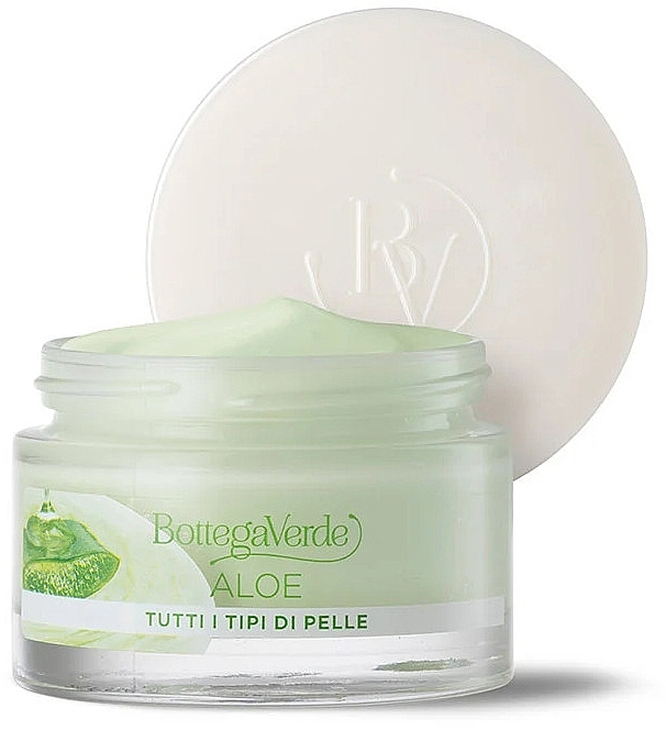 Krem do twarzy z organicznym sokiem z aloesu - Bottega Verde Aloe 24H Face Cream — Zdjęcie N2