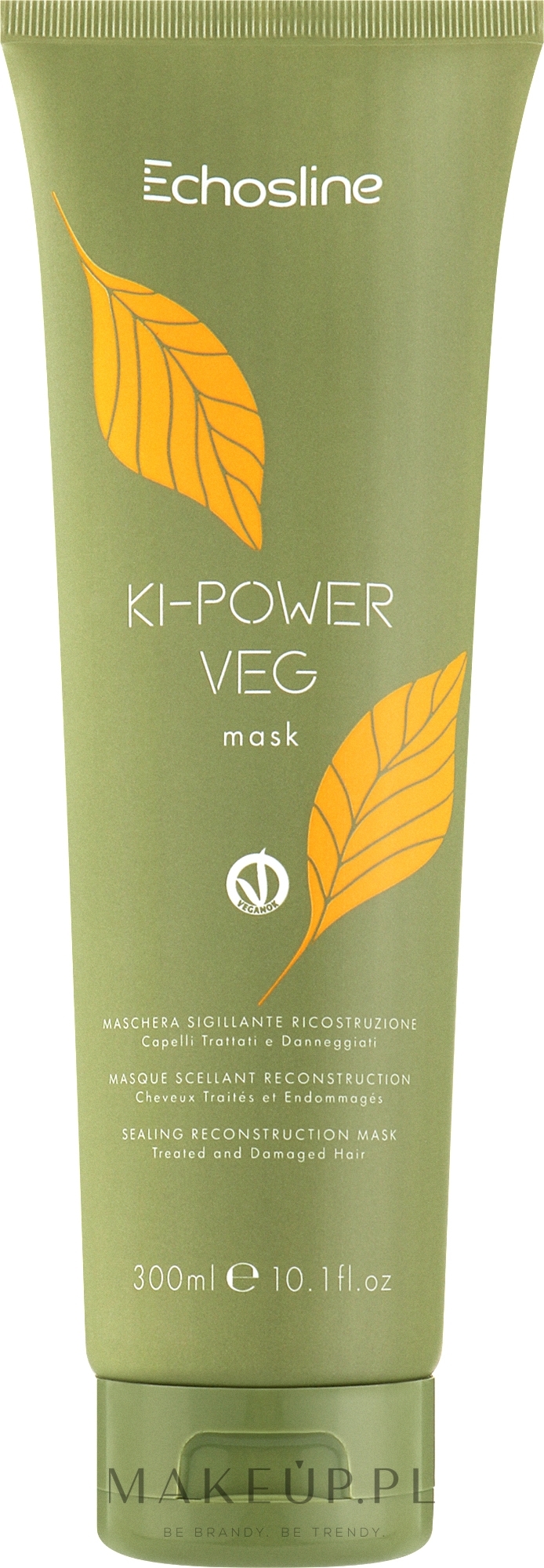 Regenerująca maska do włosów zniszczonych - Echosline Ki-Power Veg Reconstruction Sealant Mask for Damaged Hair — Zdjęcie 300 ml