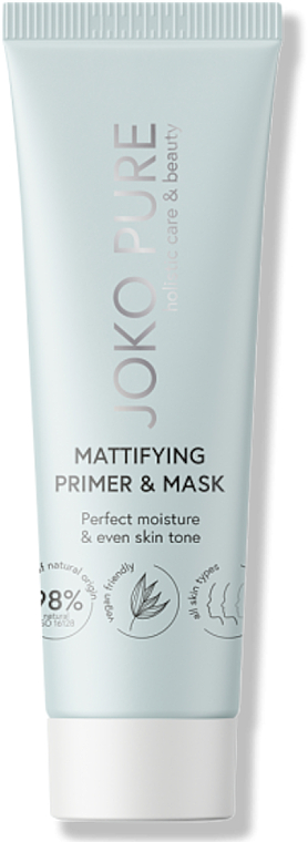 Matująca baza-maska do twarzy - Joko Pure Mattifying Primer & Mask — Zdjęcie N1