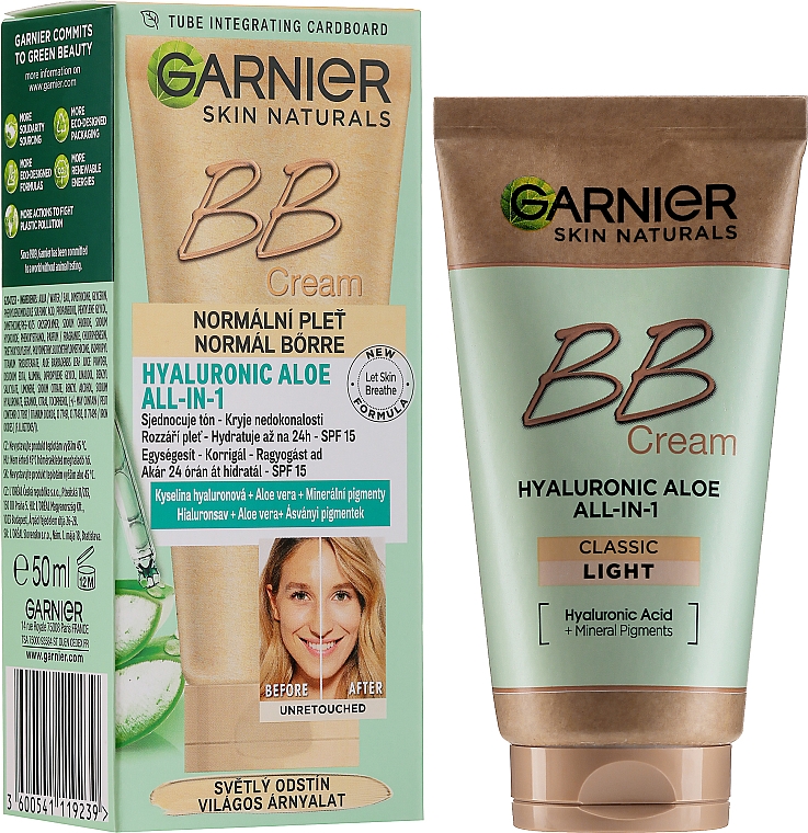 Nawilżający krem BB 5 w 1 do skóry normalnej - Garnier Skin Naturals — Zdjęcie N2