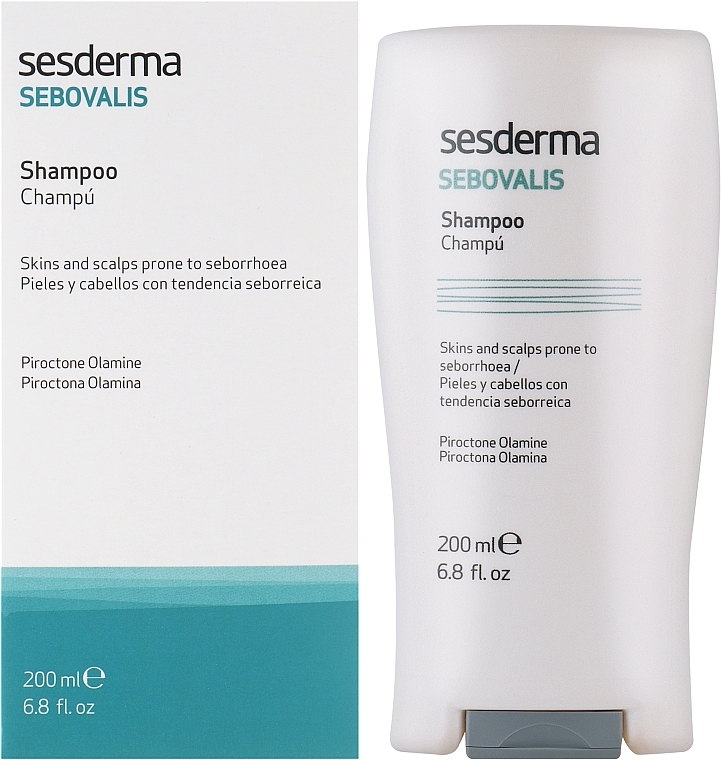 Przeciwłupieżowy szampon do włosów - SesDerma Laboratories Sebovalis Shampoo — Zdjęcie N2