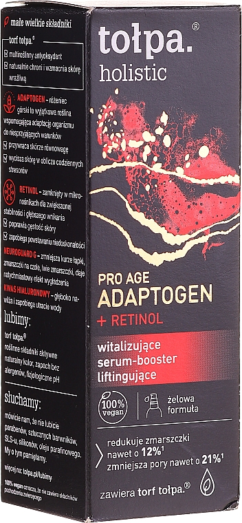 Witalizujące serum-booster liftingujące - Tołpa Holistic Pro Age Adaptogen + Retinol — Zdjęcie N1