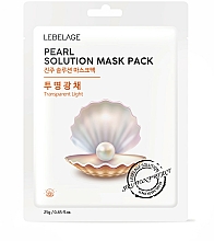 Kup Rozświetlająca maseczka do twarzy w płachcie z ekstraktem z pereł - Lebelage Pearl Solution Mask