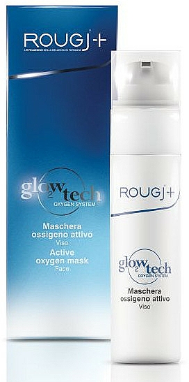 Aktywna maska dotleniająca do skóry twarzy - Rougj+ Glowtech Oxygen System Active Oxygen Mask — Zdjęcie N1