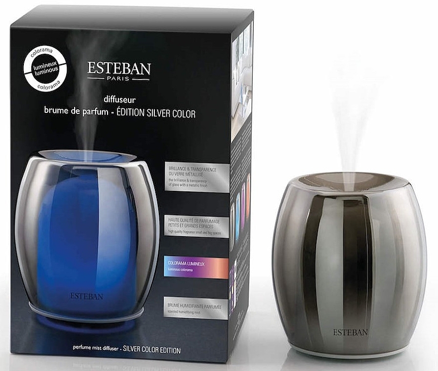 Dyfuzor ultradźwiękowy - Esteban Perfume Mist Diffuser Silver Color Edition — Zdjęcie N1