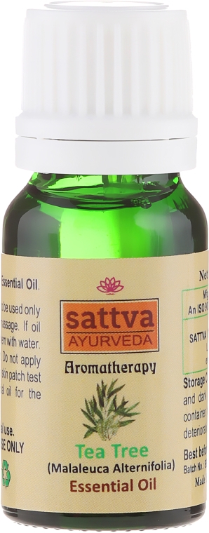 Olejek z drzewa herbacianego - Sattva Ayurveda Aromatherapy Tea Tree Essential Oil — Zdjęcie N2