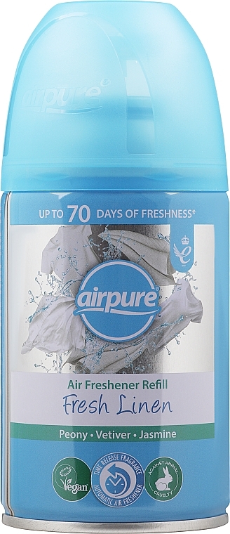 Odświeżacz powietrza w sprayu Len - Airpure Air-O-Matic Refill Fresh Linen — Zdjęcie N1