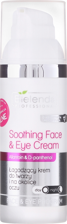 Łagodzący krem do twarzy i na okolice oczu - Bielenda Professional Face & Eye Program Soothing Face & Eye Cream