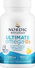 Suplement diety Omega D3 - Nordic Naturals Ultimate Omega-D3 Lemon — Zdjęcie N1