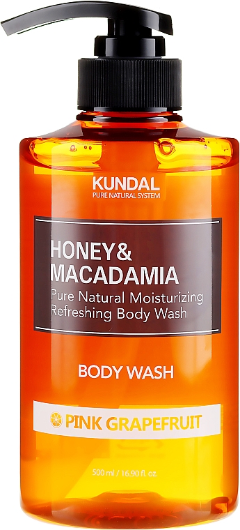 Nawilżający żel pod prysznic Różowy grejpfrut - Kundal Honey & Macadamia Body Wash Pink Grapefruit — Zdjęcie N1