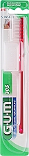 Szczoteczka do zębów 305, twarda, czerwona - G.U.M Hard Regular Toothbrush — Zdjęcie N1