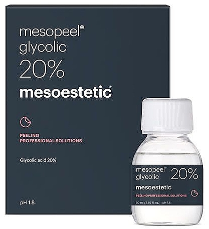 Powierzchowny peeling glikolowy 20% - Mesoestetic Mesopeel Glycolic 20% — Zdjęcie N1