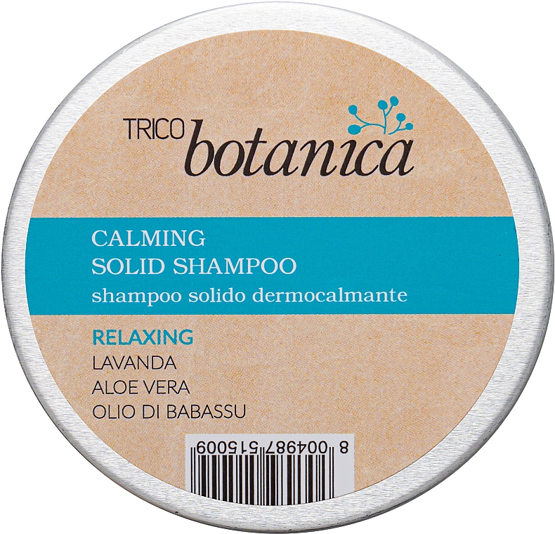 Oczyszczająco-relaksujący szampon do włosów w kostce - Trico Botanica Calming Solid Shampoo Relaxing — Zdjęcie N1