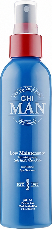 Spray teksturyzujący do włosów - CHI Man Low Maintenance Texturizing Spray — Zdjęcie N1