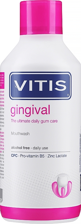 Płyn do płukania jamy ustnej dla zdrowych dziąseł i płytki nazębnej - Dentaid Vitis Gingival — Zdjęcie N1