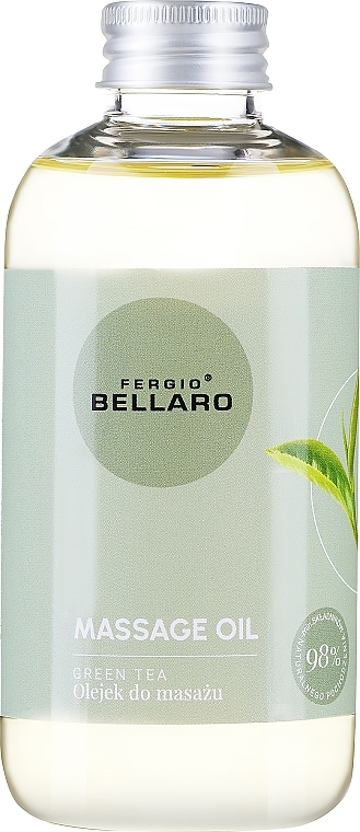 Olejek do masażu ciała Zielona herbata - Fergio Bellaro Massage Oil Green Tea — Zdjęcie N1