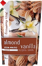 Kremowe mydło migdałowo-waniliowe z gliceryną - Economy Line Almond and Vanilla Cream Soap — Zdjęcie N1