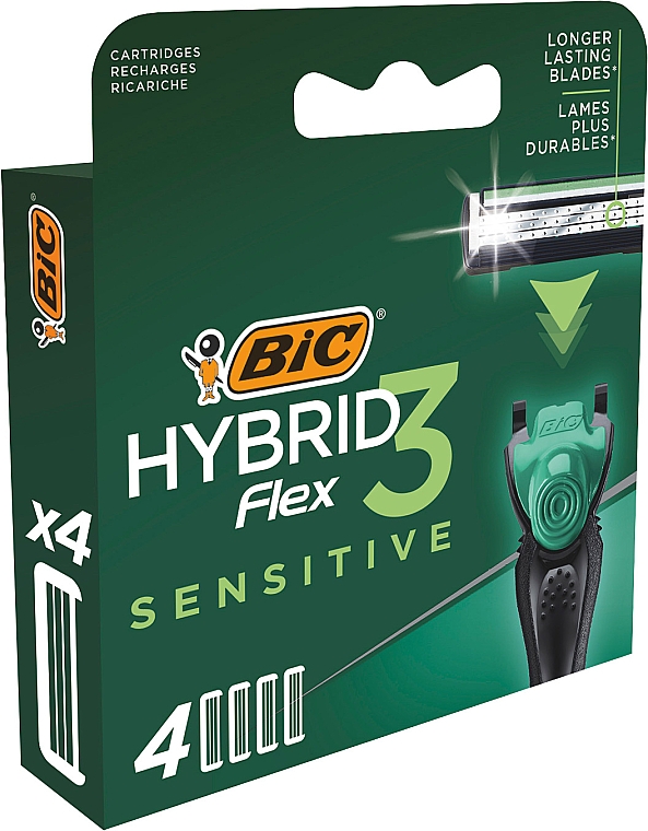 Wymienne wkłady do maszynki do golenia - Bic Flex 3 Hybrid Sensitive — Zdjęcie N3