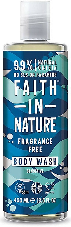Bezzapachowy żel pod prysznic - Faith In Nature Fragrance Free Body Wash — Zdjęcie N1