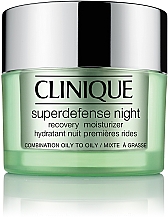 Kup Nawilżający krem regenerujący na noc - Clinique Superdefense Night Recovery Moisturizer Combination To Oily Skin