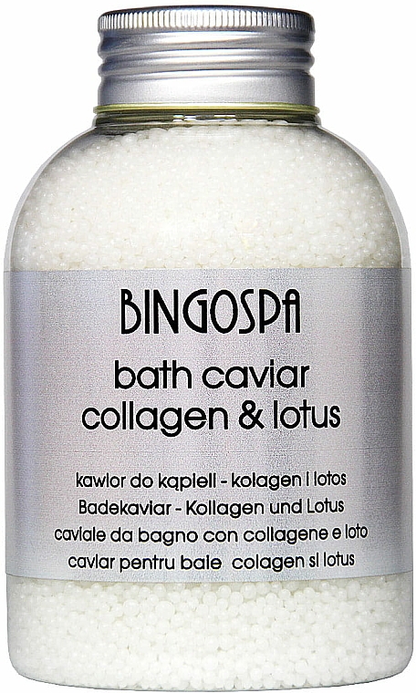 Kawior do kąpieli Lotos i kolagen - BingoSpa Yoga Bath Caviar Lotus And Collagen — Zdjęcie N1