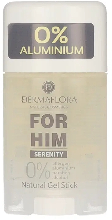 Dezodorant żelowy w sztyfcie dla mężczyzn - Dermaflora For Him Serenity Natural Gel Stick  — Zdjęcie N1
