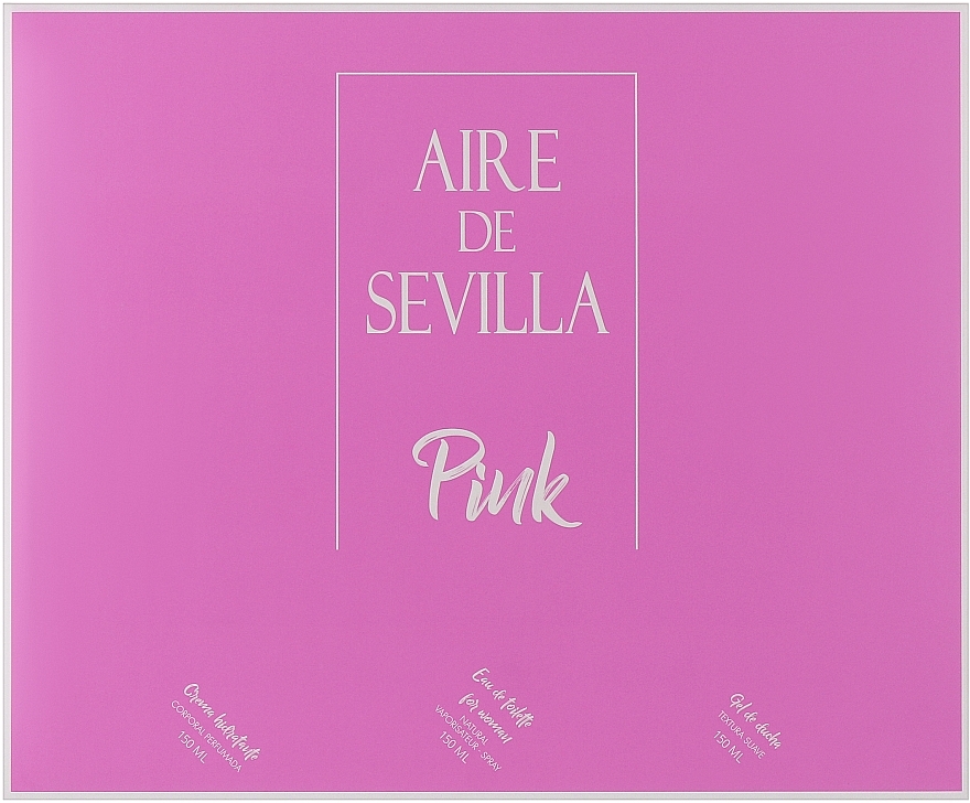Instituto Español Aire De Sevilla Pink - Zestaw (edt/150ml + sh/gel/150ml + b/cr/150ml) — Zdjęcie N1