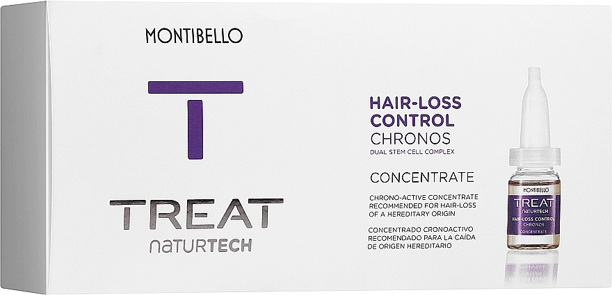 Koncentrat przeciw wypadaniu włosów - Montibello Treat NaturTech Hair-Loss Control Chronos Concentrate  — Zdjęcie N1