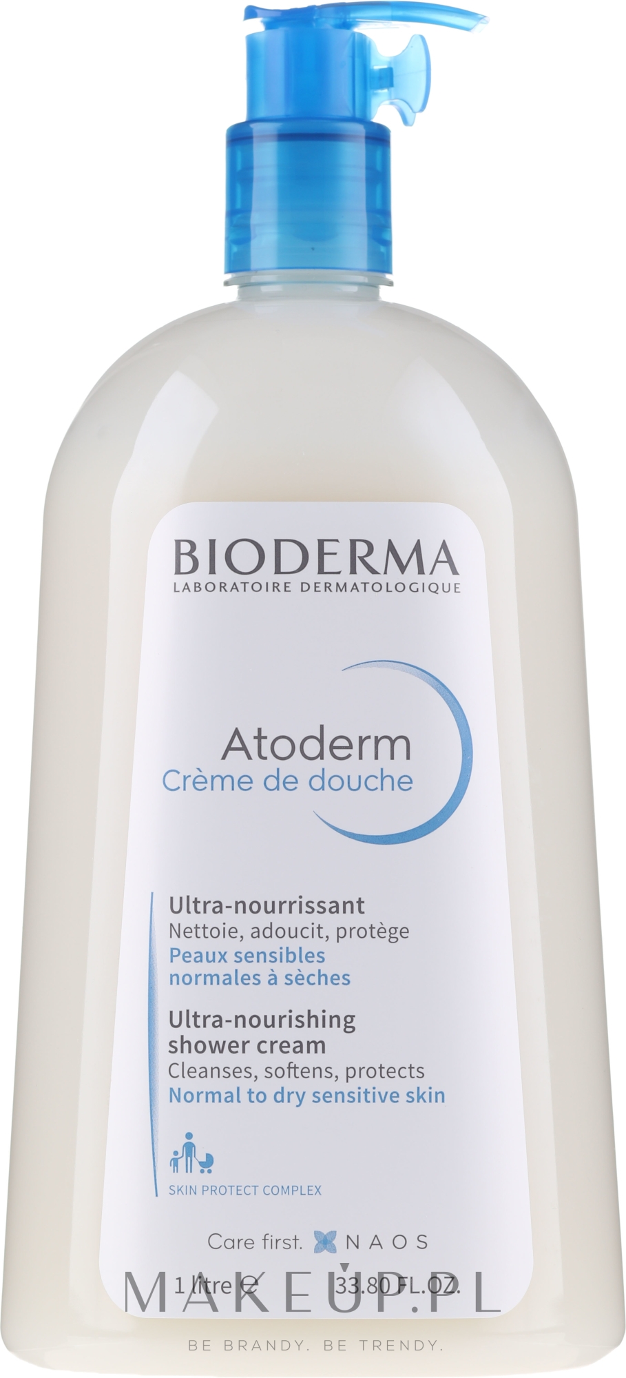 Kremowy żel do mycia twarzy i ciała - Bioderma Atoderm Ultra-Nourishing Shower Cream — Zdjęcie 1000 ml