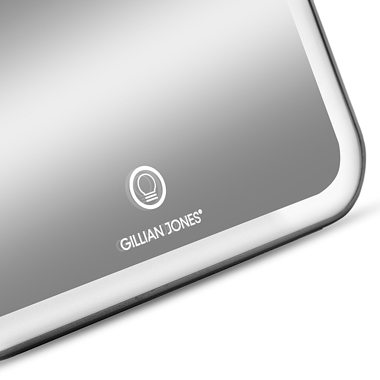 Lusterko-tablet, 10209-00, czarne - Gillian Jones Tablet Mirror Black With LED And USB-C Charging — Zdjęcie N2