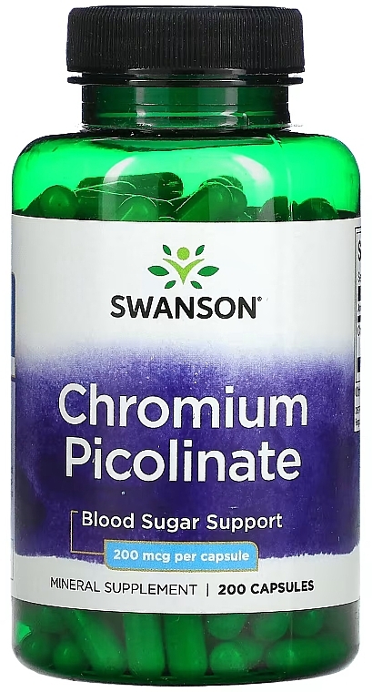 Suplement diety Pikolinian chromu - Swanson Chromium Picolinate — Zdjęcie N1