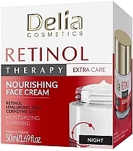 Krem do twarzy na noc - Delia Retinol Therapy Nourishing Night Face Cream — Zdjęcie N2