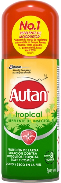 Spray na tropikalne owady - SC Johnson Autan Tropical Insect Spray Repellent — Zdjęcie N1