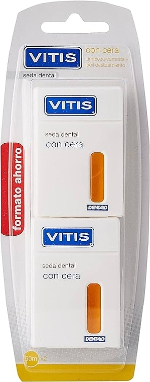 Zestaw dla mężczyzn - Dentaid Vitis Dental Floss Duo (dental/floss/2x50m) — Zdjęcie N1