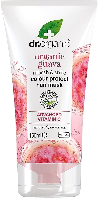 Maska do włosów Guawa - Dr. Organic Organic Guava Nourish & Shine Colour Protect Hair Mask — Zdjęcie N1