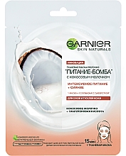 Kup Maska na tkaninie z mlekiem kokosowym do suchej i matowej skóry twarzy Nutrition-Bomba - Garnier Skin Naturals