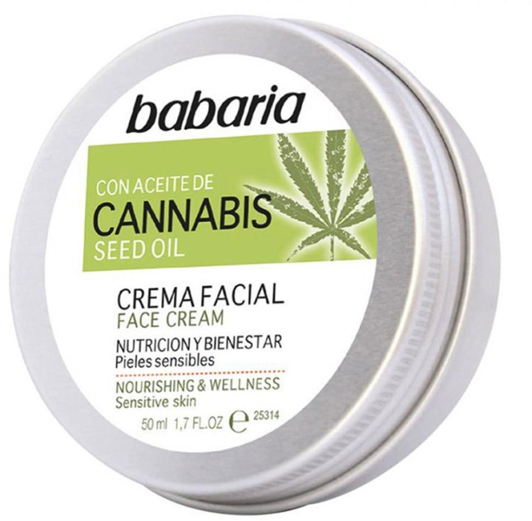 Odżywczy krem do twarzy z olejem konopnym - Babaria Cannabis Seed Oil Face Cream — Zdjęcie N1
